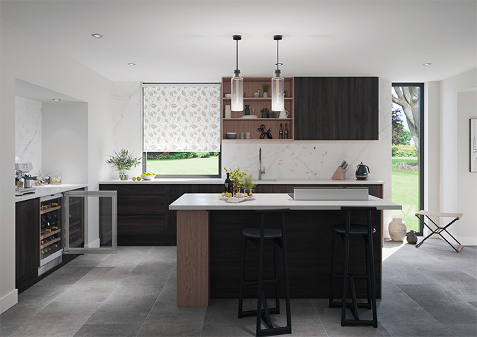 Climbing Leaves, Grey - Twist&Fit Roller Blind - Image 8